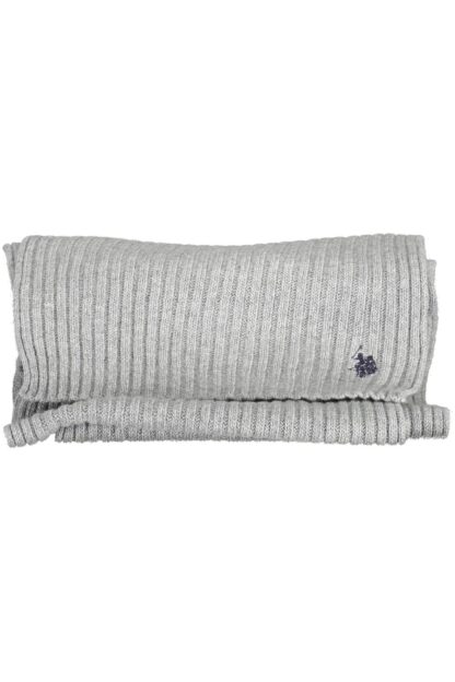 U.S. POLO ASSN. - Gray Wool Men Scarf