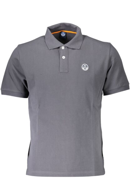 North Sails - Gray Cotton Men Polo Shirt