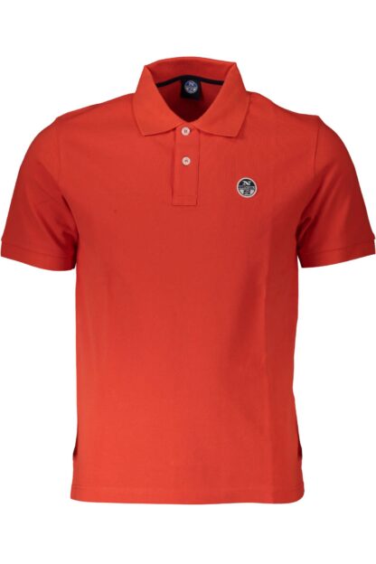 North Sails - Red Cotton Men Polo Shirt