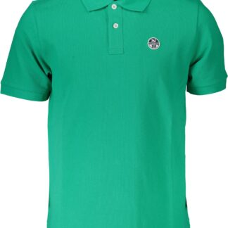 North Sails - Chic Green Cotton Polo Shirt with Logo