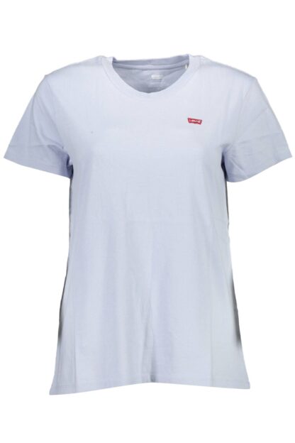 Levi's - Light Blue Cotton Women T-Shirt