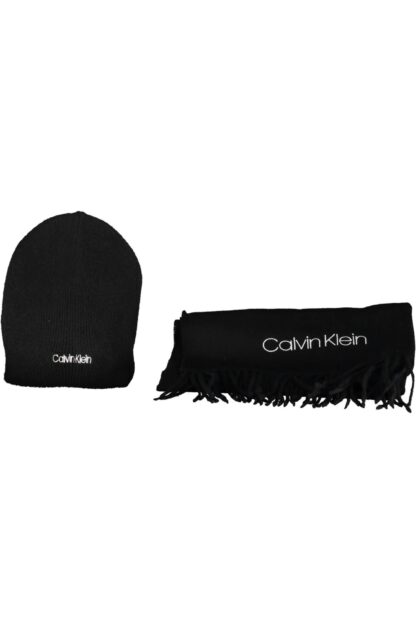 Calvin Klein - Black Polyester Men Scarf