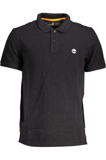 Timberland - Black Cotton Men Polo Shirt