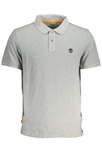 Timberland - Gray Cotton Men Polo Shirt