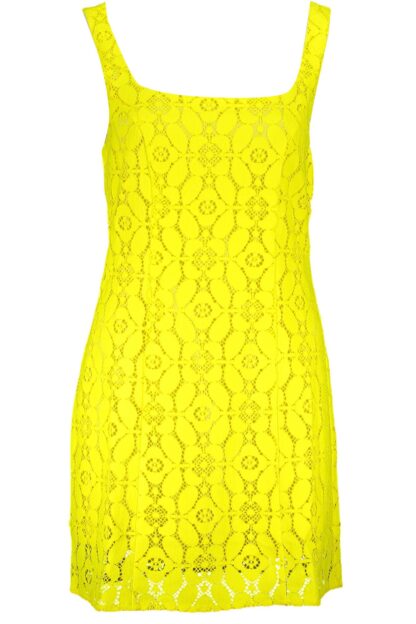 Desigual - Yellow Polyester Women Sleeveless Dress