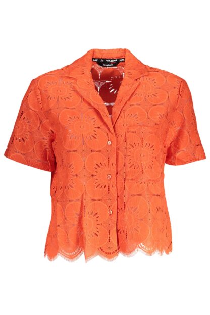 Desigual - Orange Cotton Women Shirt