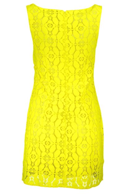 Desigual - Yellow Polyester Women Sleeveless Dress