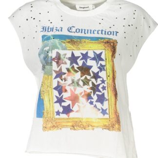 Desigual - White Cotton Women T-Shirt