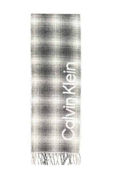 Calvin Klein - White Wool Mens Scarf