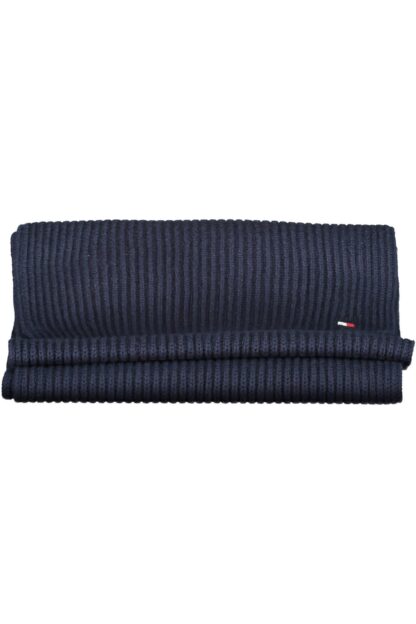 Tommy Hilfiger - Blue Cotton Men Scarf