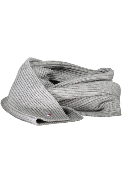 Tommy Hilfiger - Gray Cotton Men Scarf