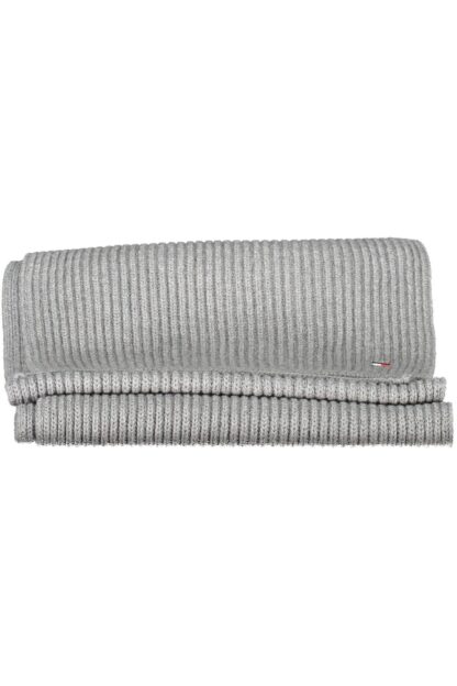 Tommy Hilfiger - Gray Cotton Men Scarf