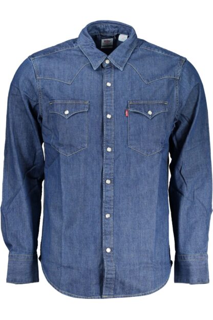 Levi's - Blue Cotton Men Shirt