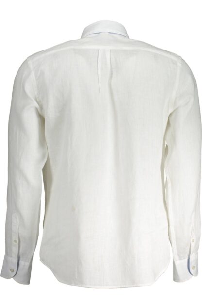 Harmont & Blaine - White Linen Mens Shirt