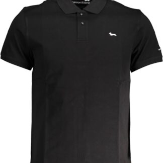 Harmont & Blaine - Black Cotton Men Polo Shirt