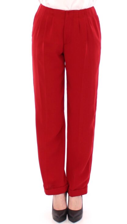 CO|TE - Chic Red Virgin Wool Dress Pants