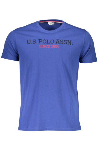 U.S. POLO ASSN. - Blue Cotton Men T-Shirt