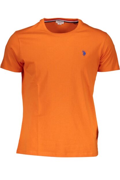 U.S. POLO ASSN. - Orange Cotton Men T-Shirt