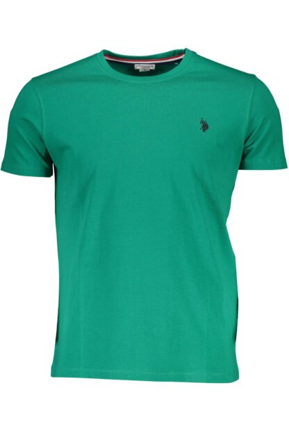 U.S. POLO ASSN. - Green Cotton Men T-Shirt