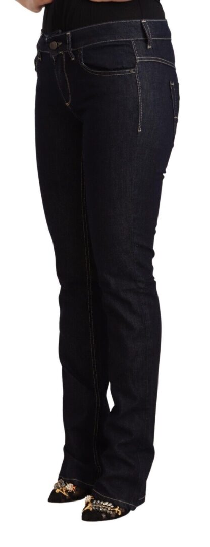 GF Ferre - Chic Low Waist Skinny Jeans in Timeless Black