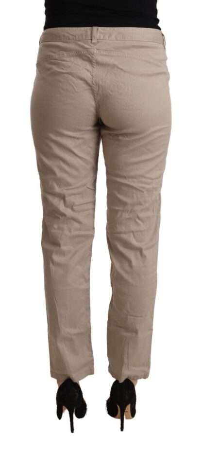 Acht - Beige Mid Waist Tapered Pants