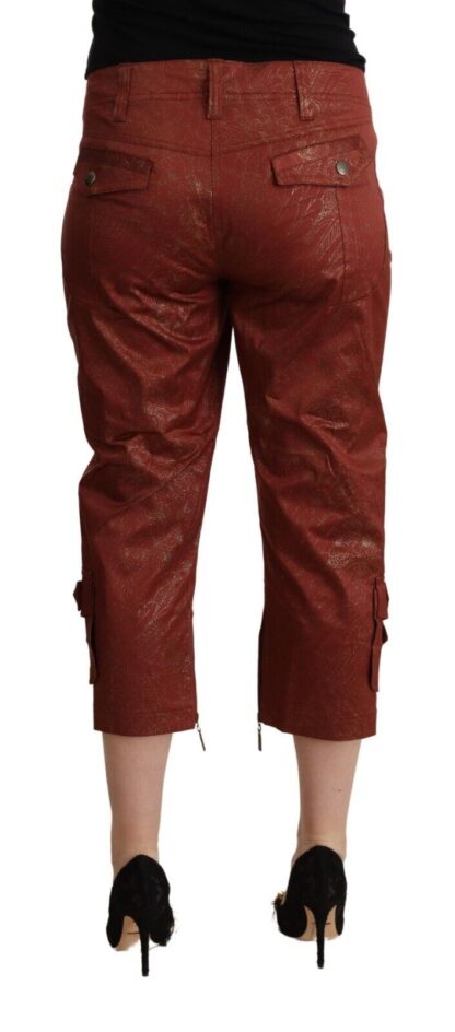 Just Cavalli - Chic Brown Cropped Cotton Pants