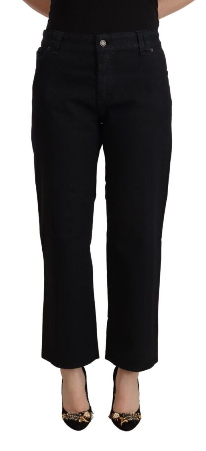 John Galliano - Elegant High Waist Cropped Jeans