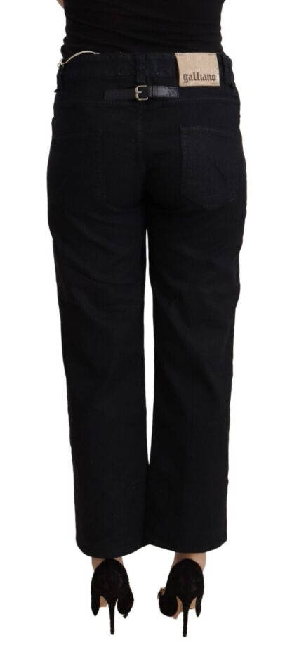 John Galliano - Elegant High Waist Cropped Jeans