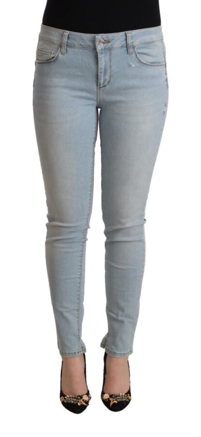 Liu Jo - Light Blue Mid Waist Skinny Denim