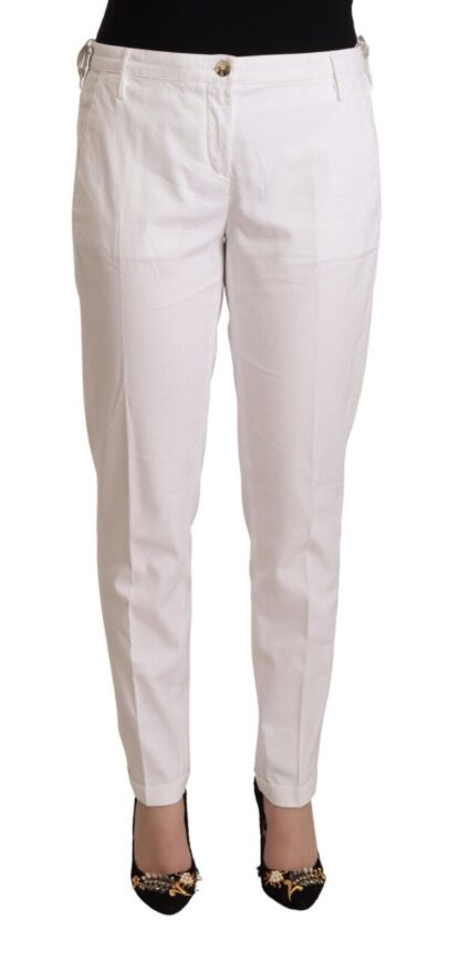 Jacob Cohen - Elegant Mid Waist Tapered Trousers