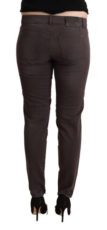 Ermanno Scervino - Chic Brown Low Waist Skinny Pants