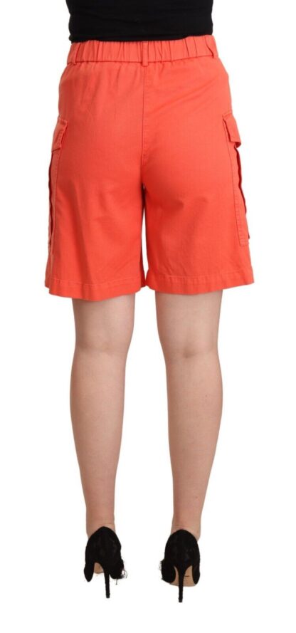 Peserico - Chic High-Waisted Cargo Shorts in Vibrant Orange