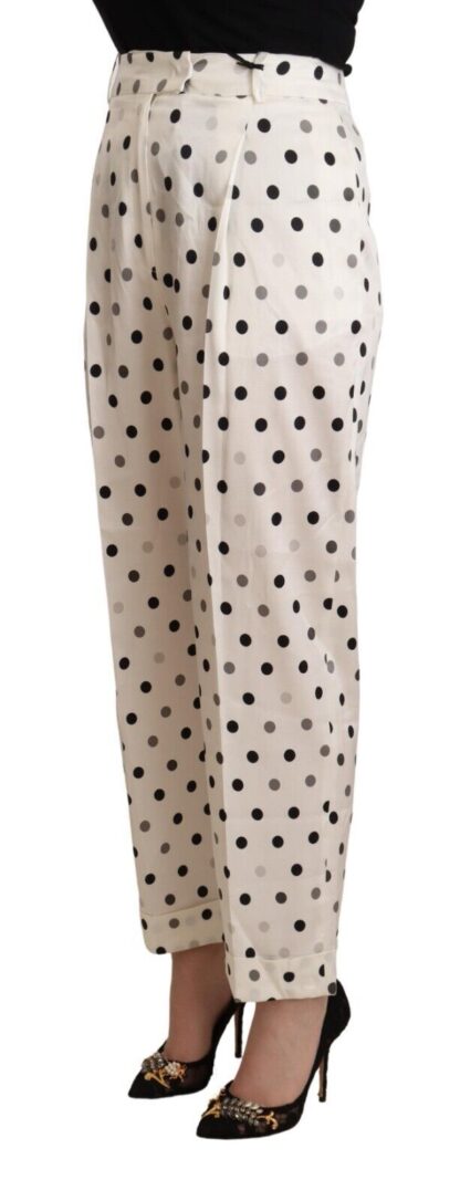 Ermanno Scervino - Chic High Waist Polka Dotted Tapered Pants