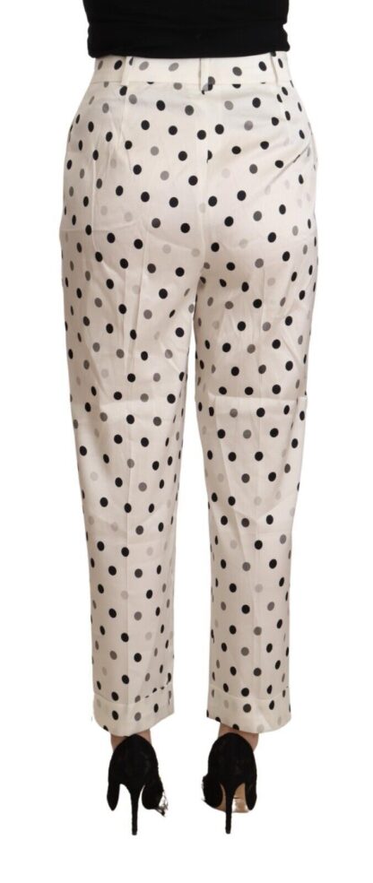 Ermanno Scervino - Chic High Waist Polka Dotted Tapered Pants