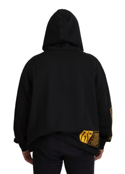 Dolce & Gabbana - Elegant Black Cotton Hooded Sweater