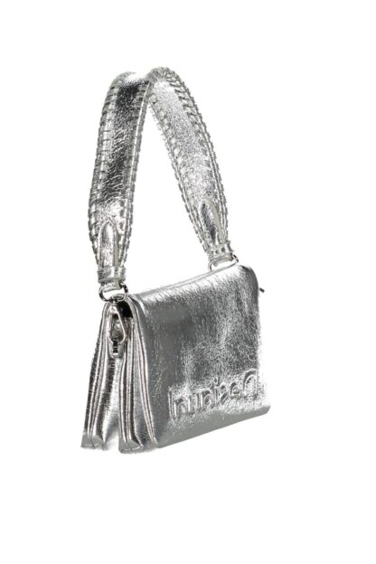 Desigual - Silver Polyurethane Women Handbag