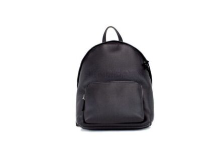 Burberry - Abbeydale Branded Black Pebbled Leather Backpack Shoulder Bookbag