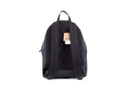 Burberry - Abbeydale Branded Black Pebbled Leather Backpack Shoulder Bookbag