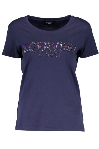 Scervino Street - Blue Cotton Women T-Shirt