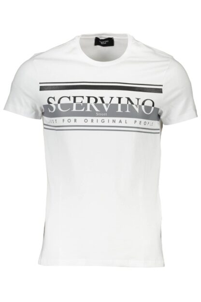 Scervino Street - White Cotton Men T-Shirt