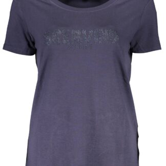 Scervino Street - Blue Cotton Women T-Shirt