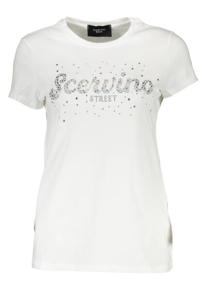 Scervino Street - White Cotton Women T-Shirt