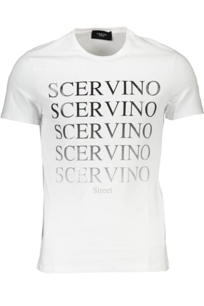 Scervino Street - White Cotton Men T-Shirt