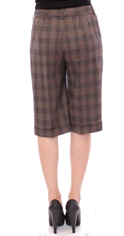 Dolce & Gabbana - Elegant Brown Wool Blend Shorts