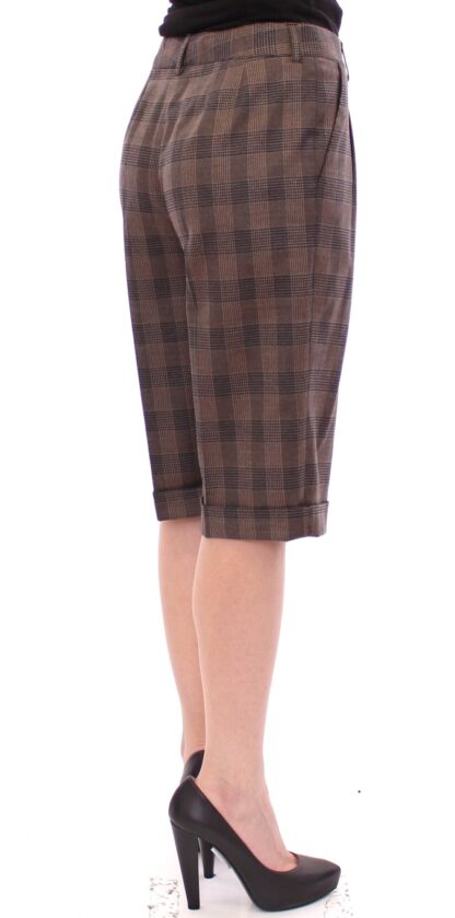 Dolce & Gabbana - Elegant Brown Wool Blend Shorts