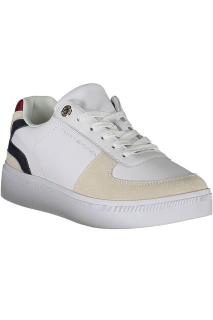 Tommy Hilfiger - White Leather Women Sneaker