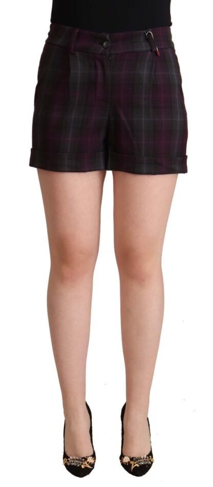 BENCIVENGA - Multicolor Mid Waist Checkered Shorts