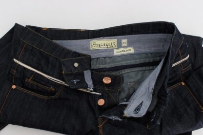 Acht - Elegant Straight Leg Dark Blue Jeans