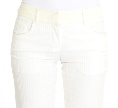 Ermanno Scervino - Chic White Striped Straight Fit Pants