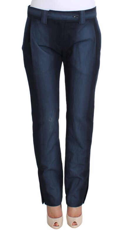 Ermanno Scervino - Chic Blue Cotton Dress Pants